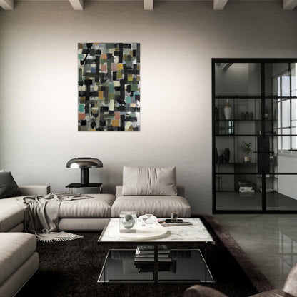 Shapes - 1950 - Bradley Walker Tomlin Brushed Aluminum Print - 70x100 cm / 28x40 inches | Bradley Walker Tomlin Aluminum Print | Bradley Walker Tomlin Prints