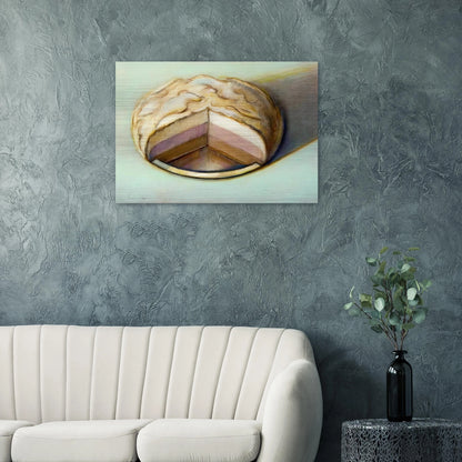 Neapolitan Meringue - 1999 - Wayne Thiebaud Brushed Aluminum Print - 70x100 cm / 28x40 inches | Wayne Thiebaud Aluminum Print | Wayne Thiebaud Prints