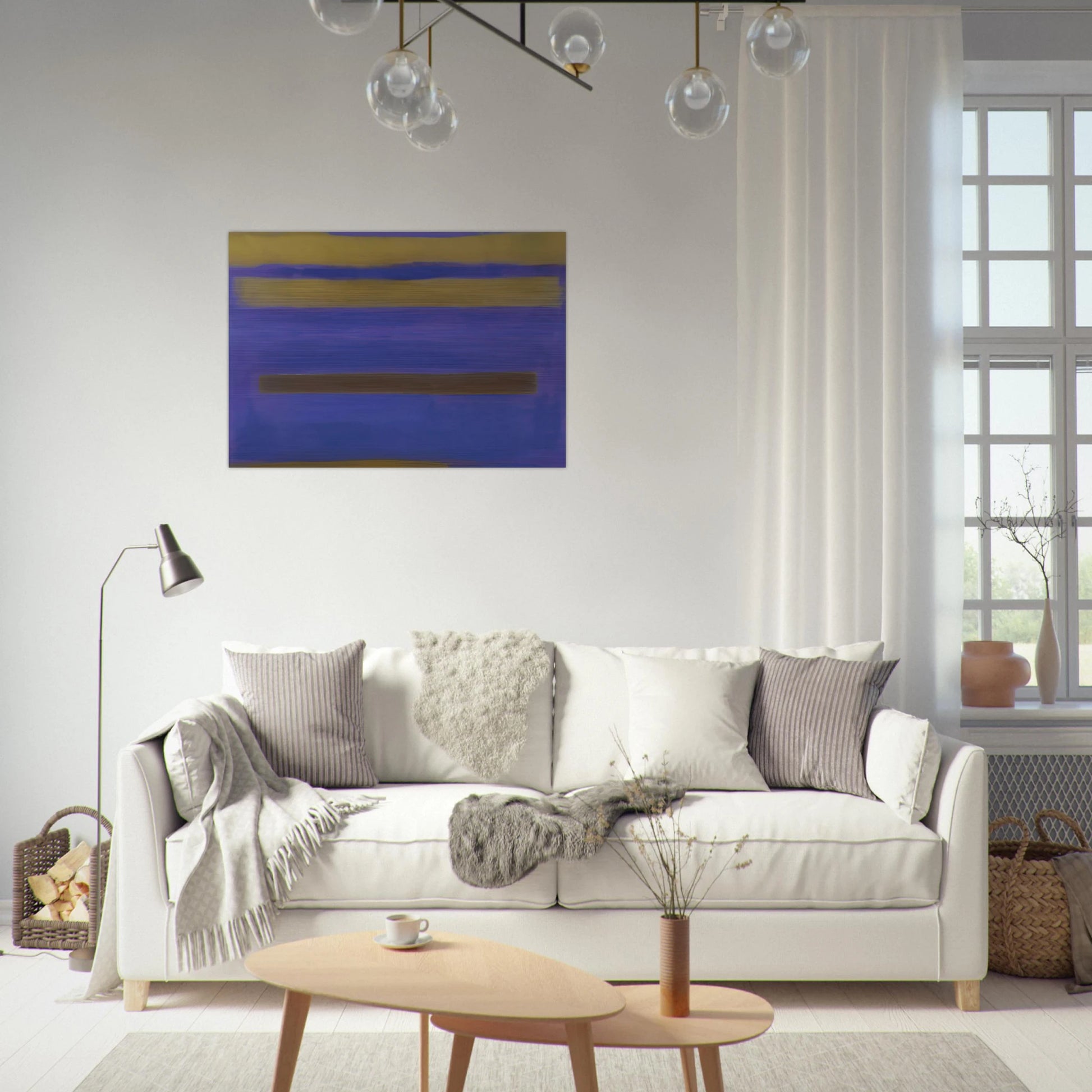 UNTITLED 1980 1 - Esteban Vicente Brushed Aluminum Print - 70x100 cm / 28x40 inches | Esteban Vicente Aluminum Print | Esteban Vicente Prints