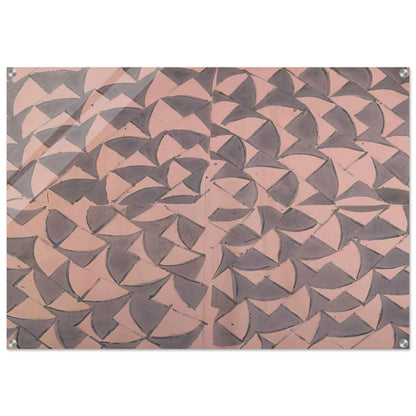 Rosa grigio grande - 1973 - Carla Accardi Acrylic Print - 70x100 cm / 28x40″ inches | Carla Accardi Wall Art | Carla Accardi Prints