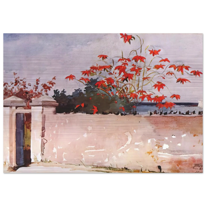 A WALL NASSAU - Winslow Homer Brushed Aluminum Print - 70x100 cm / 28x40 inches | Winslow Homer Aluminum Print | Winslow Homer Prints