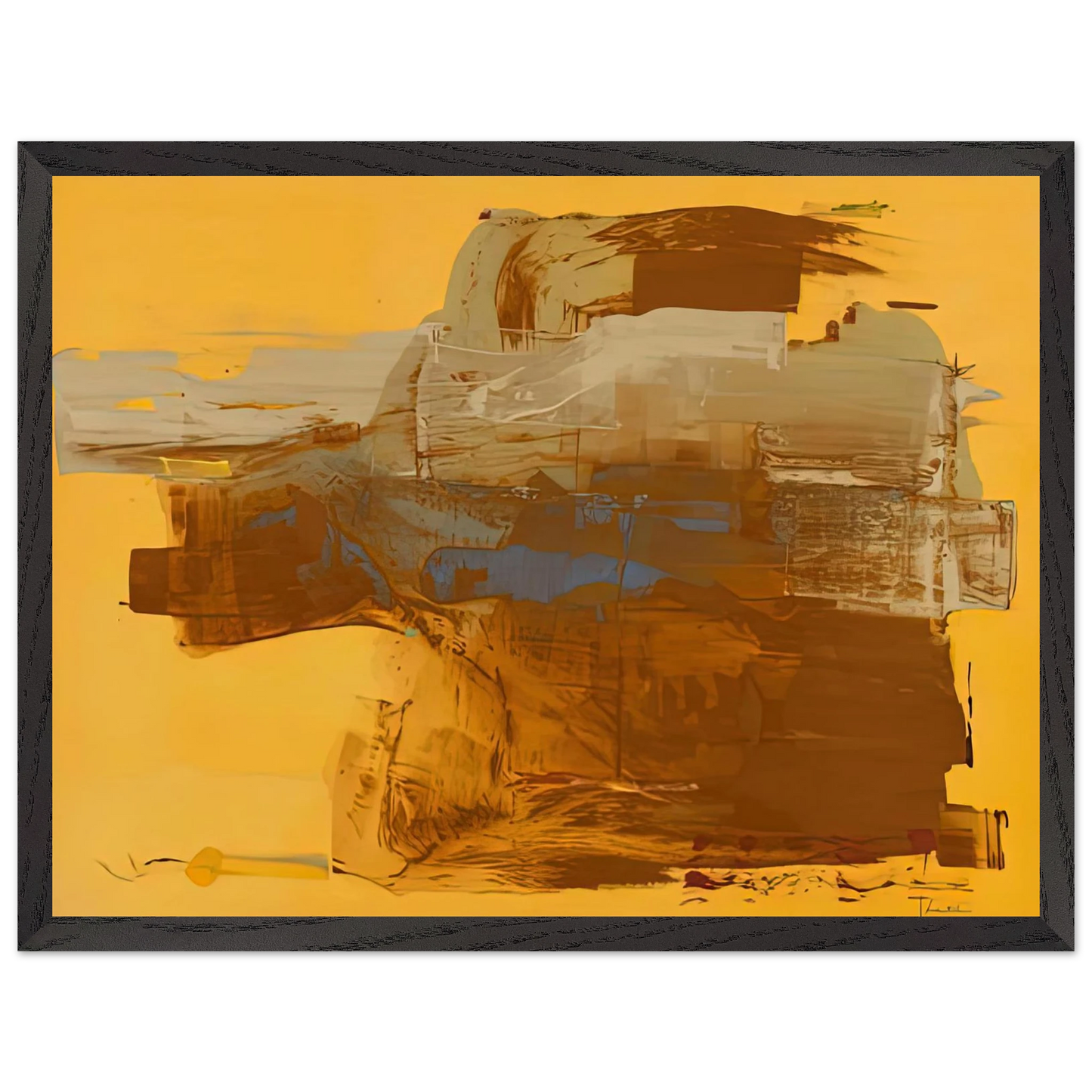 Helen Frankenthaler - Mineral Kingdom, 1976- Wall Art - 28x40 inches / 70x70 cm - Canvas (Imperial)-canvas - -