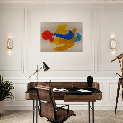 Blue Jay - 1963  United States - Helen Frankenthaler Brushed Aluminum Print - 70x100 cm / 28x40 inches | Helen Frankenthaler Aluminum Print | Helen Frankenthaler Prints