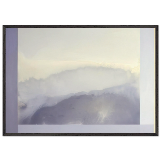 Approaching Arkansas - 1986 - Ronnie Landfield 70x100 cm / 28x40 inches Framed Art Print – Black Wooden Frame