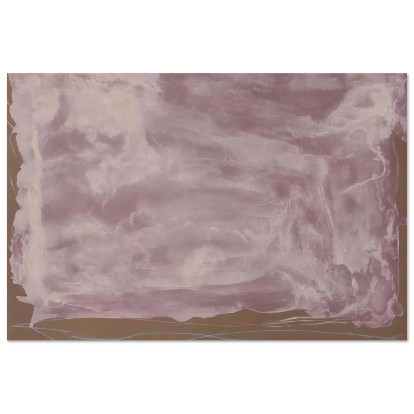 Helen Frankenthaler - Soho Dreams - 1987 Wall art - 20x25 cm / 8x10 Inches - Premium Wooden Framed Poster With Fine Art Paper - White frame
