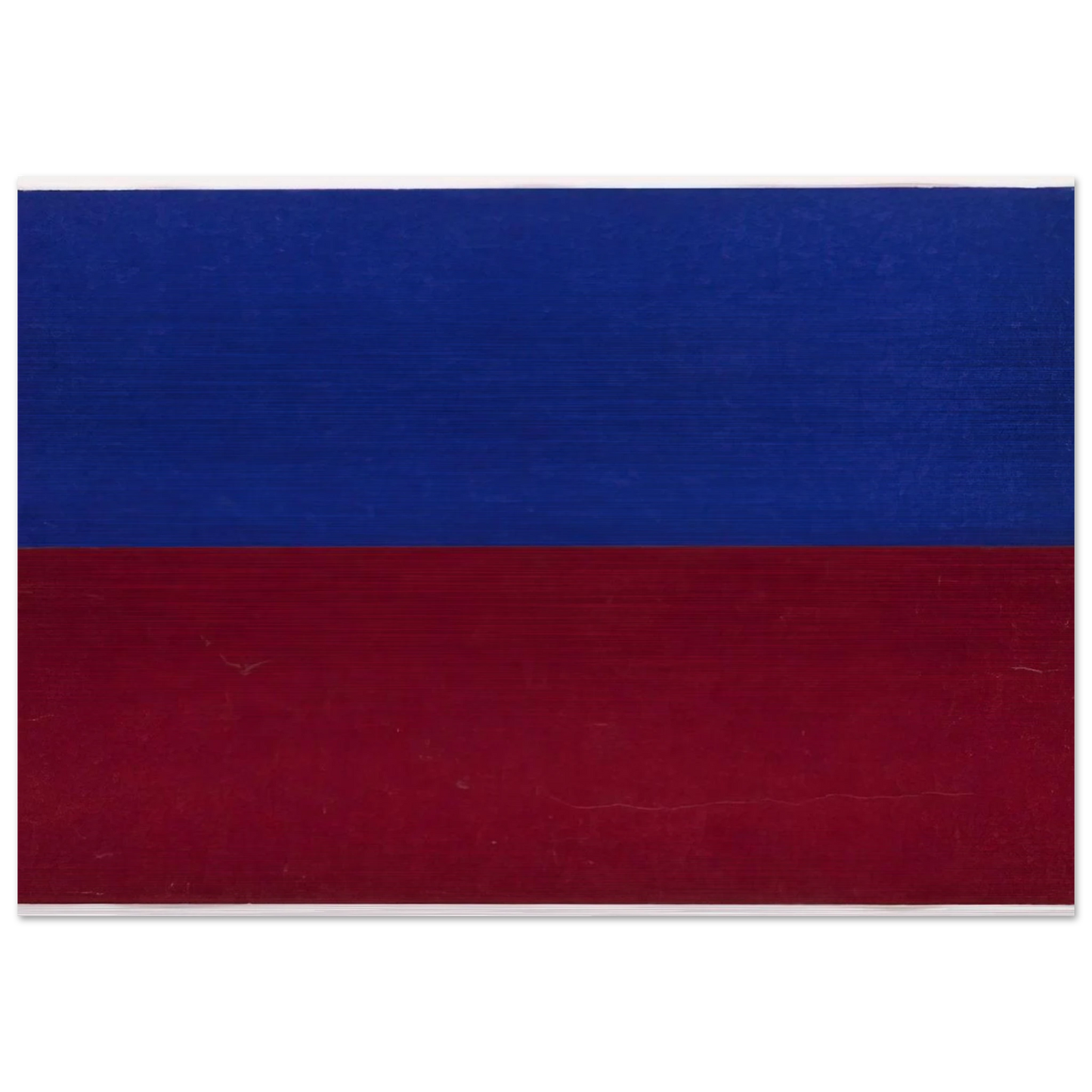 Blue and Red - Ellsworth Kelly Brushed Aluminum Print - 70x100 cm / 28x40 inches | Ellsworth Kelly Aluminum Print | Ellsworth Kelly Prints