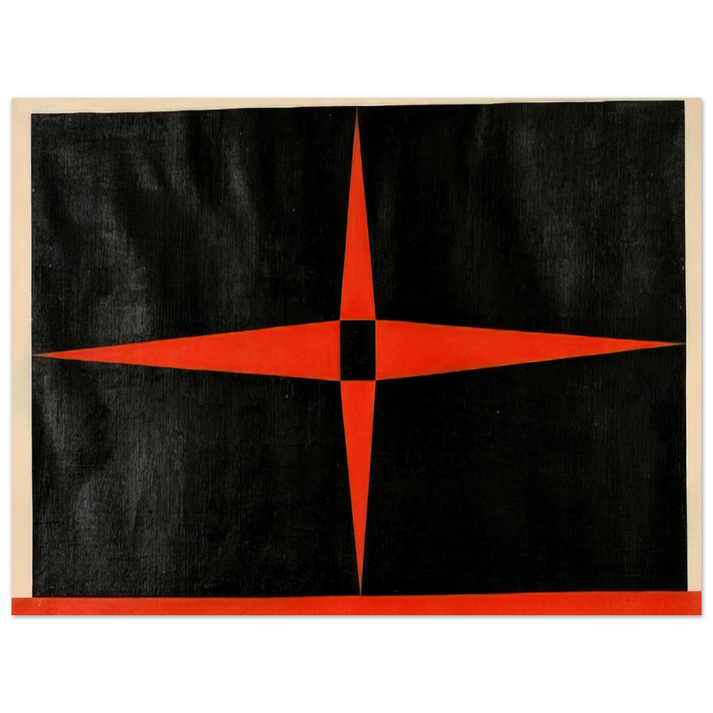 Carmen Herrera - Red Star - 1949  75x100 cm / 30x40inches Fine Art Poster
