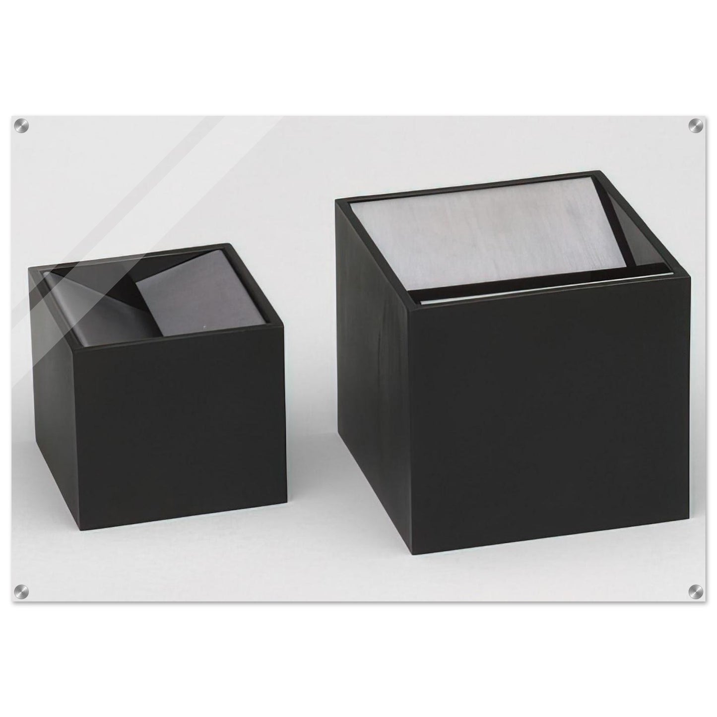 Cubo Ashtray design - 1957 - Bruno Munari Acrylic Print - 70x100 cm / 28x40″ inches