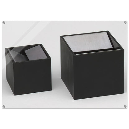 Cubo Ashtray design - 1957 - Bruno Munari Acrylic Print - 70x100 cm / 28x40″ inches
