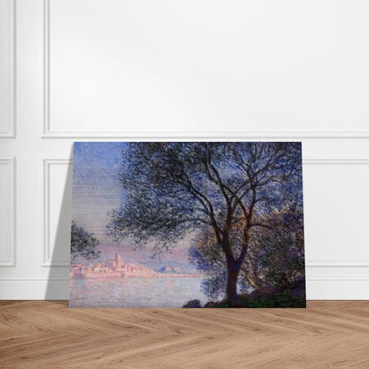 Antibes Seen from the Salis Gardens 02 - claude monet Brushed Aluminum Print - 70x100 cm / 28x40 inches | claude monet Aluminum Print | claude monet Prints