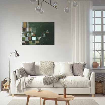 SQUARE MOTIF GREEN LILAC 1948 - Victor Pasmore Brushed Aluminum Print - 70x100 cm / 28x40 inches | Victor Pasmore Aluminum Print | Victor Pasmore Prints