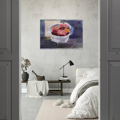 Still Life with Bowl of Pomegranates - 1964 - Morris Graves Brushed Aluminum Print - 70x100 cm / 28x40 inches | Morris Graves Aluminum Print | Morris Graves Prints