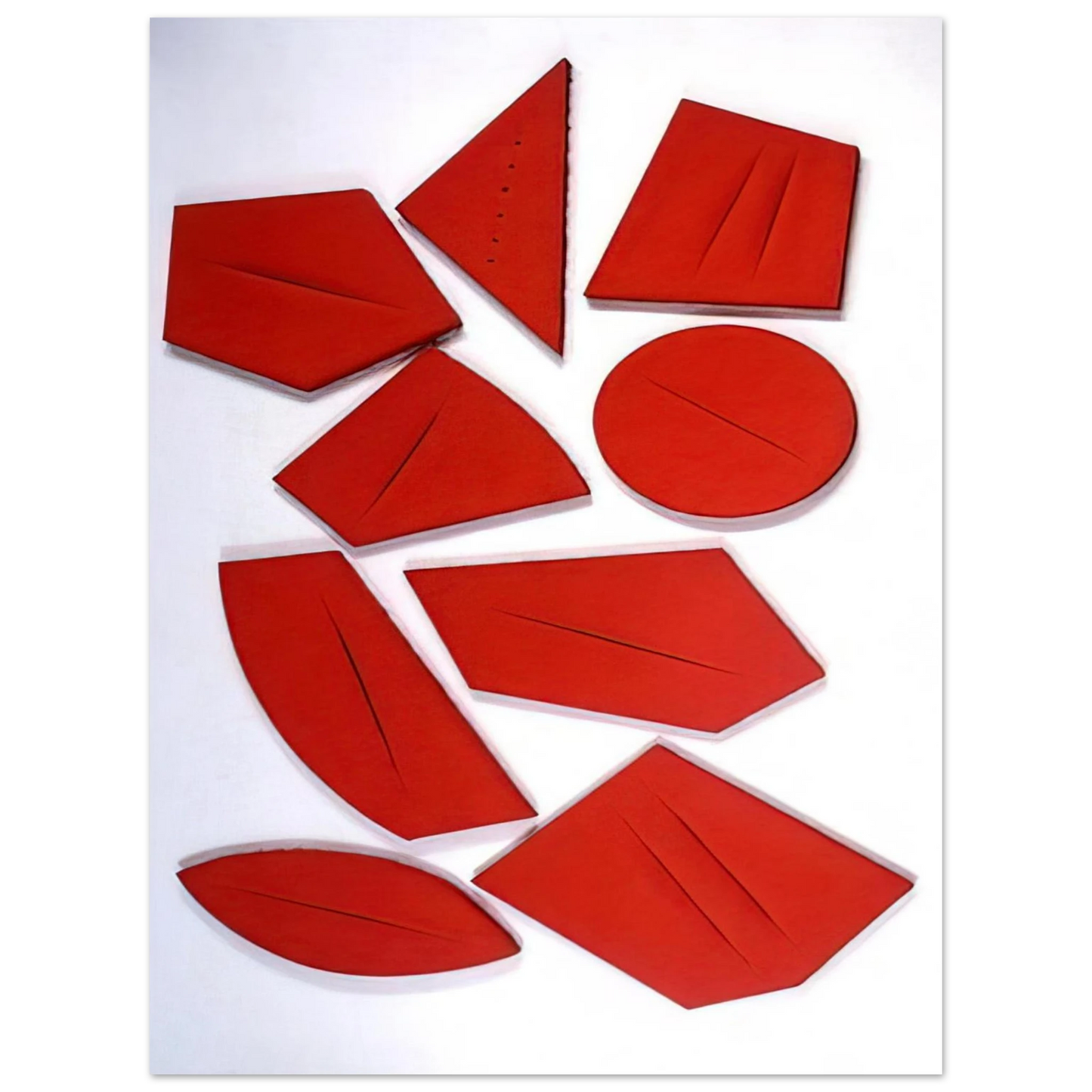 Lucio Fontana - I quanta - 1960  75x100 cm / 30x40inches Fine Art Poster