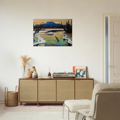 Smart River Alaska - 1945 - A.Y. Jackson Brushed Aluminum Print - 70x100 cm / 28x40 inches | A.Y. Jackson Aluminum Print | A.Y. Jackson Prints