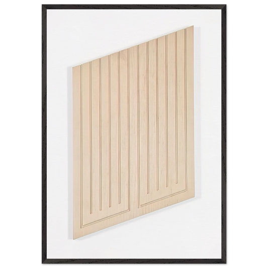 Untitled 12-R - 1982 - Donald Judd 70x100 cm / 28x40 inches Framed Art Print – Black Wooden Frame