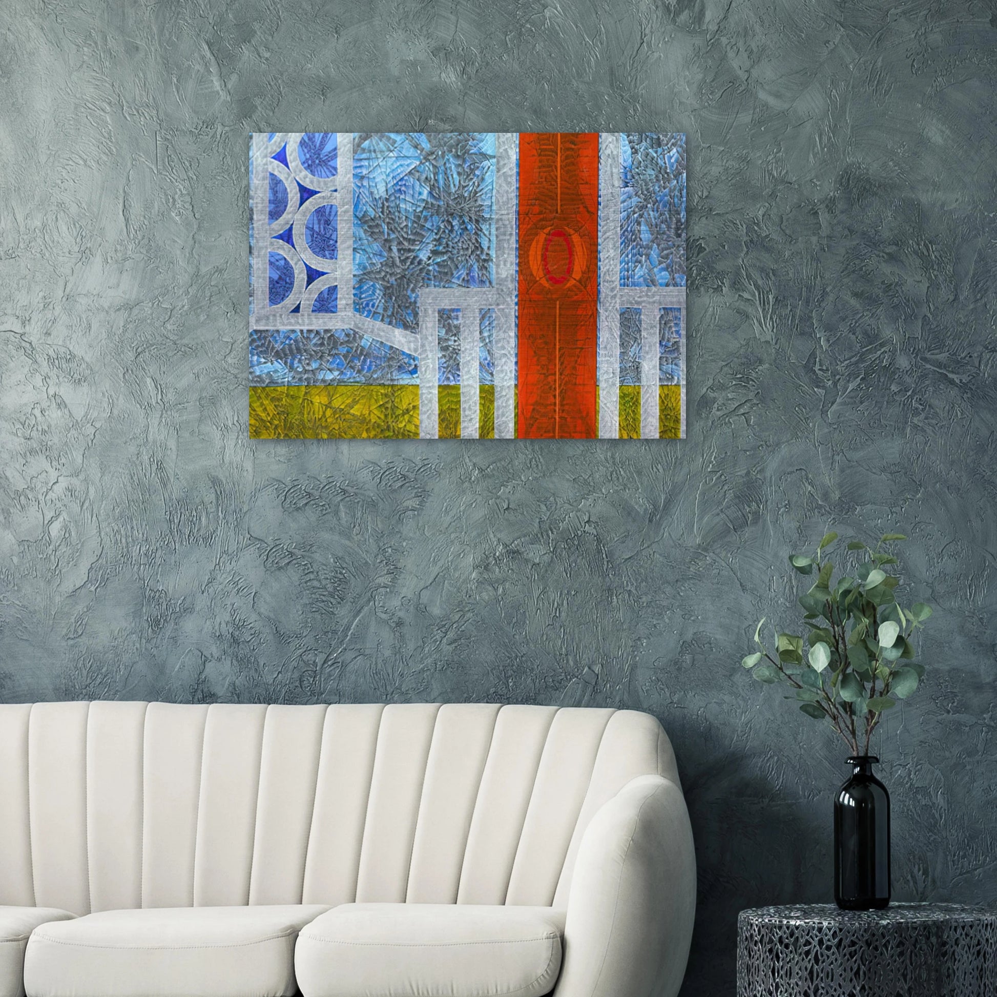 Epilogue - 1974 - Jimmy Ernst Brushed Aluminum Print - 70x100 cm / 28x40 inches | Jimmy Ernst Aluminum Print | Jimmy Ernst Prints