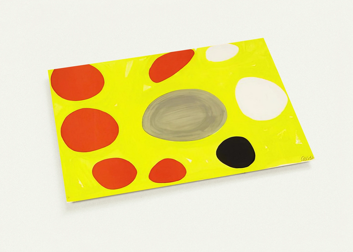 GREY OVAL 1975 By Alexander Calder Pack of 10 Post Cards | Alexander Calder Post Cards | A6 (10.5 x 14.8 cm) - 4.1 x 5.8 inches