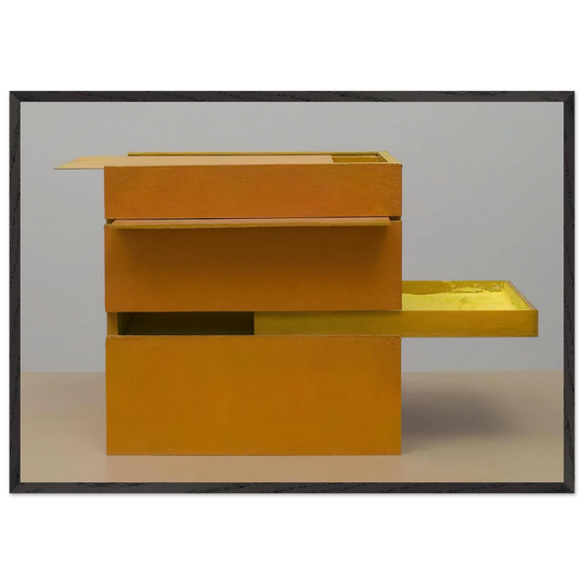 B11 Box Bolide 09 - Helio Oiticica 70x100 cm / 28x40 inches Framed Art Print – Black Wooden Frame