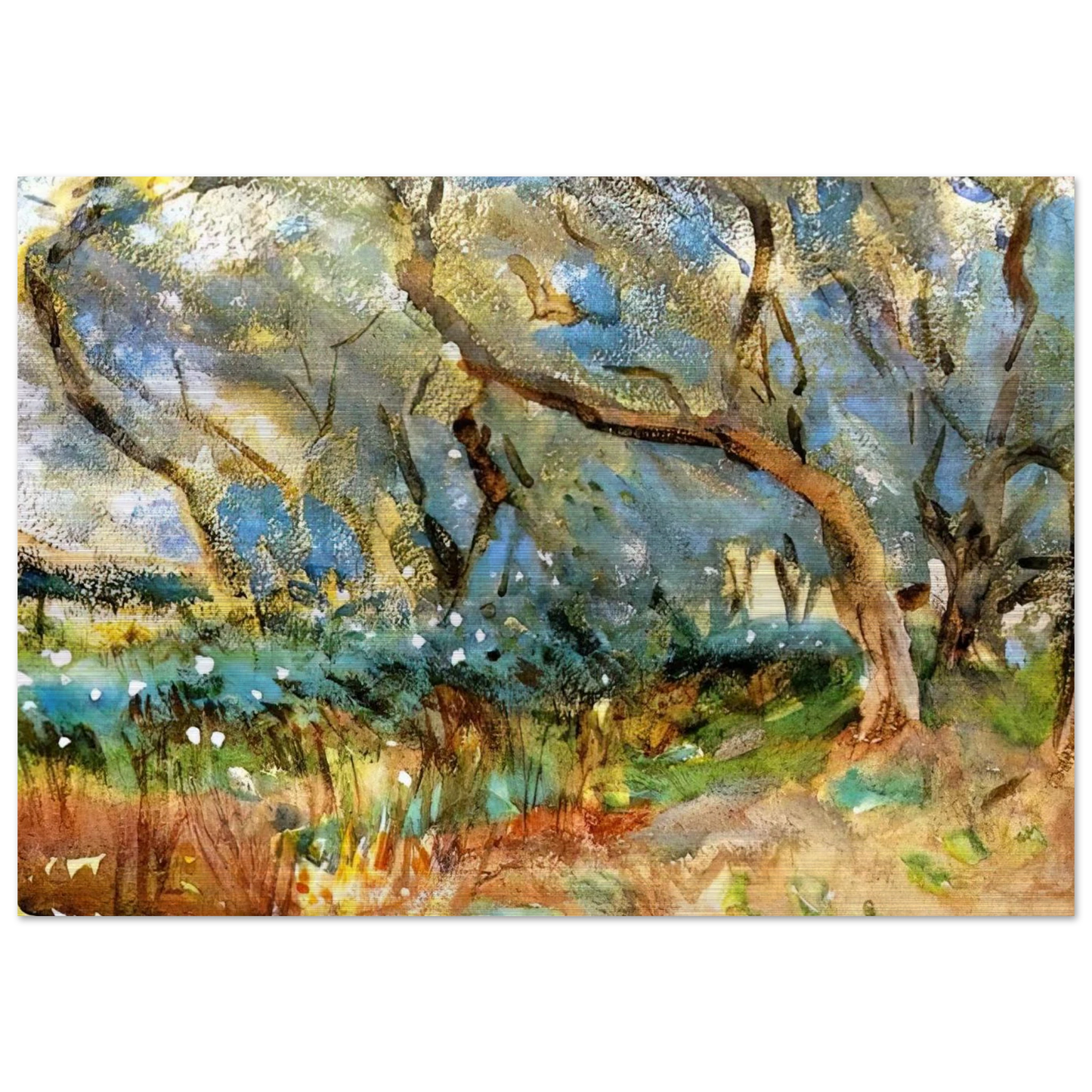 Landscape - John Singer Sargent Brushed Aluminum Print - 70x100 cm / 28x40 inches | John Singer Sargent Aluminum Print | John Singer Sargent Prints