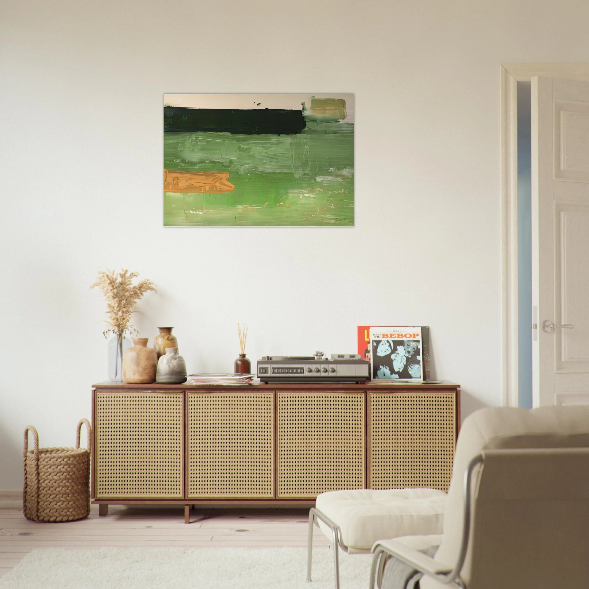 Mediterranean, 1981- - Helen Frankenthaler Brushed Aluminum Print - 70x100 cm / 28x40 inches | Helen Frankenthaler Aluminum Print | Helen Frankenthaler Prints