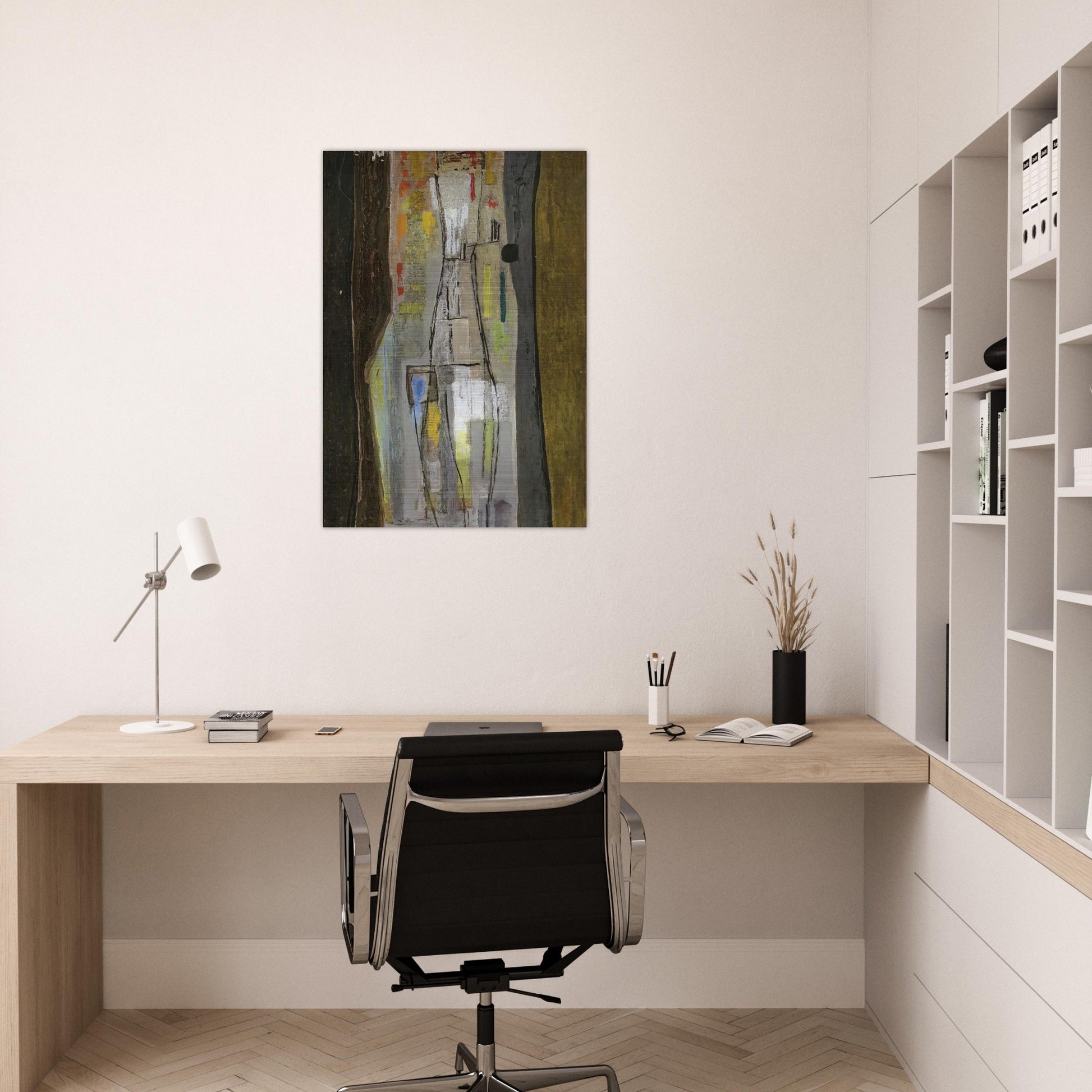 Stratificazione I - Art Informel - Bice Lazzari Brushed Aluminum Print - 70x100 cm / 28x40 inches | Bice Lazzari Aluminum Print | Bice Lazzari Prints