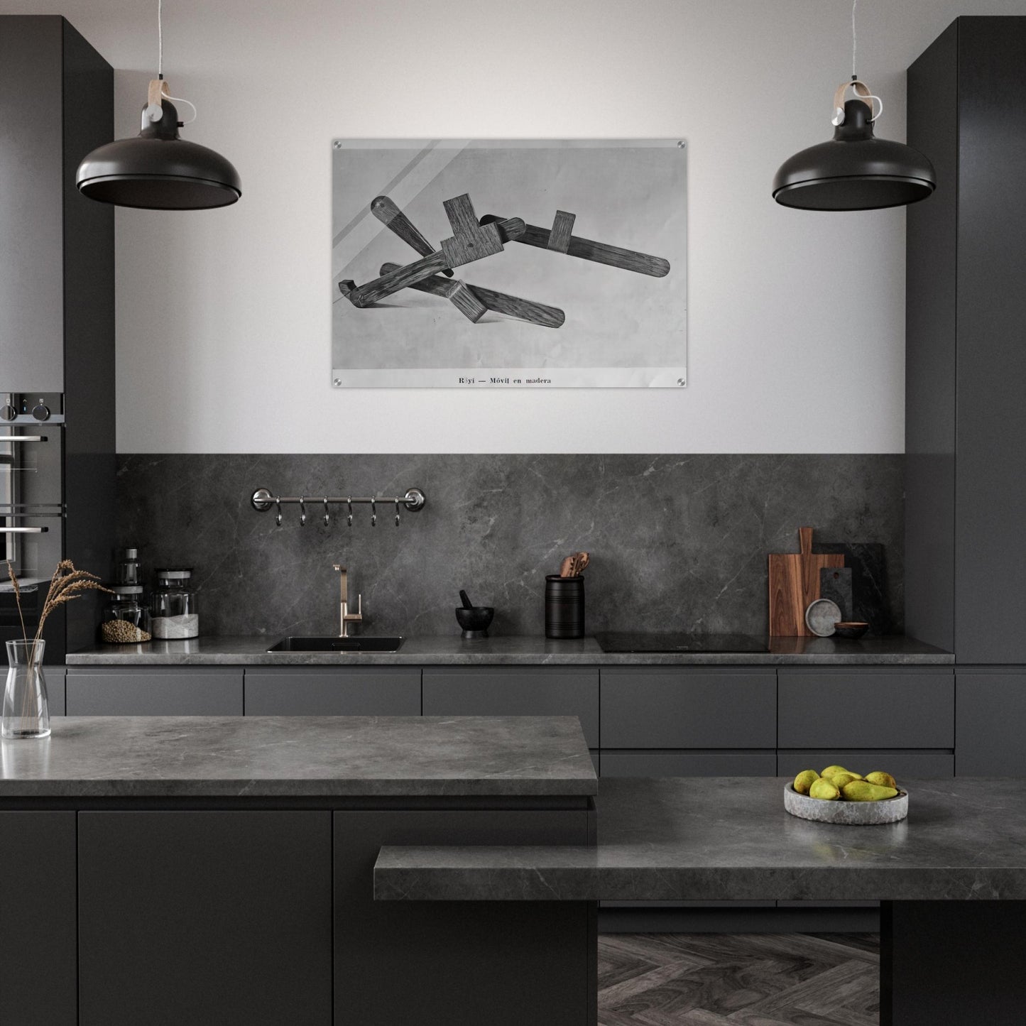 Röyi - 1945 - Gyula Kosice Acrylic Print - 70x100 cm / 28x40″ inches | Gyula Kosice Wall Art | Gyula Kosice Prints