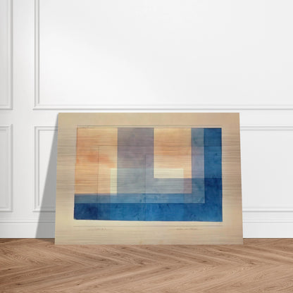 HOUSE ON THE WATER 1930 - Paul Klee Brushed Aluminum Print - 70x100 cm / 28x40 inches | Paul Klee Aluminum Print | Paul Klee Prints