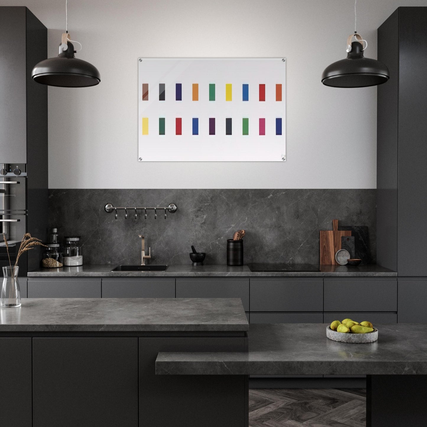 18 Colors  Cincinnati  - Ellsworth Kelly Acrylic Print - 70x100 cm / 28x40″ inches