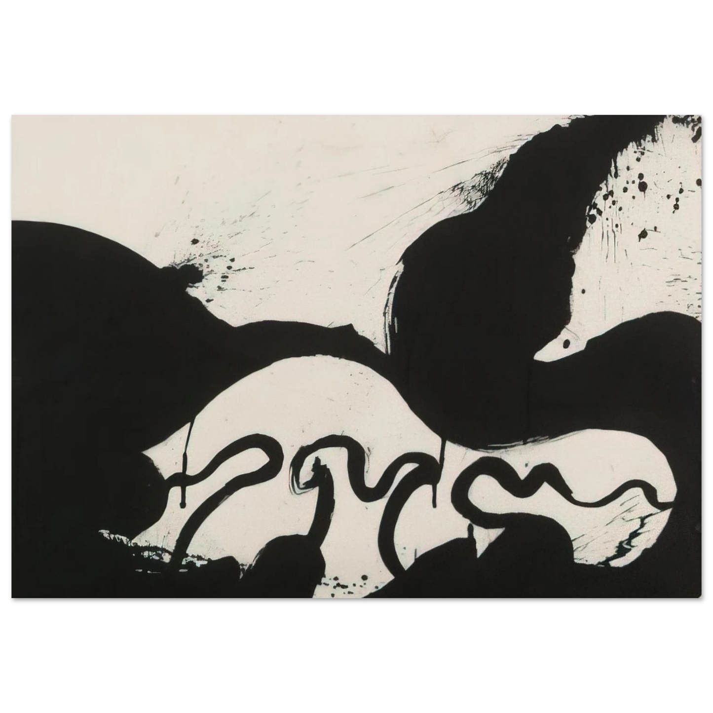 Helen Frankenthaler - Untitled - 1973 Wall art - 13x18 cm / 5x7 inches - Fine Art Poster-canvas - -