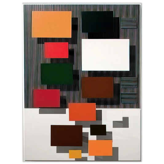 Jesus Rafael Soto - VIBRATION SUPERIEURE 1998  75x100 cm / 30x40inches Fine Art Poster