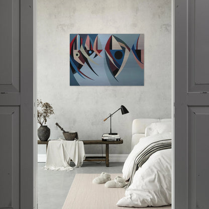 Untitled - 1956 - Karl Benjamin Brushed Aluminum Print - 70x100 cm / 28x40 inches | Karl Benjamin Aluminum Print | Karl Benjamin Prints