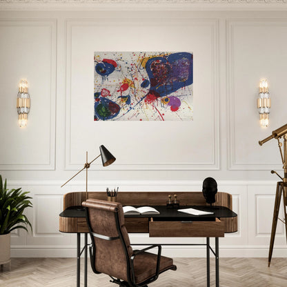 Light Violet  Lembark L20  - Sam Francis Brushed Aluminum Print - 70x100 cm / 28x40 inches | Sam Francis Aluminum Print | Sam Francis Prints
