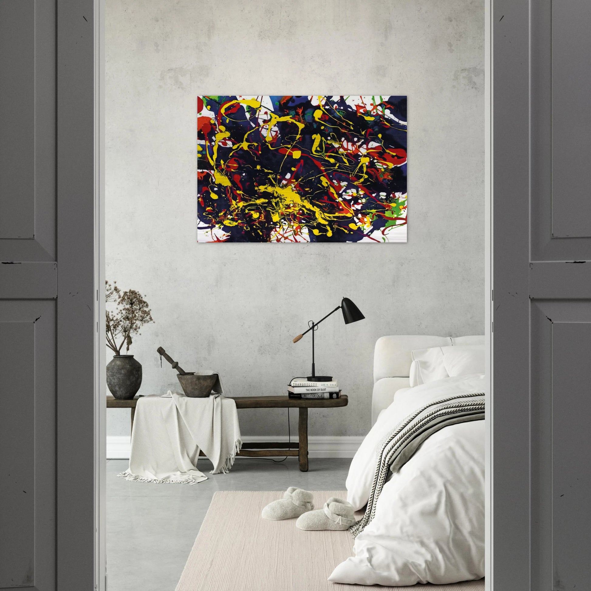 Untitled  SFP94-79  SFF 1755  - Sam Francis Brushed Aluminum Print - 70x100 cm / 28x40 inches | Sam Francis Aluminum Print | Sam Francis Prints