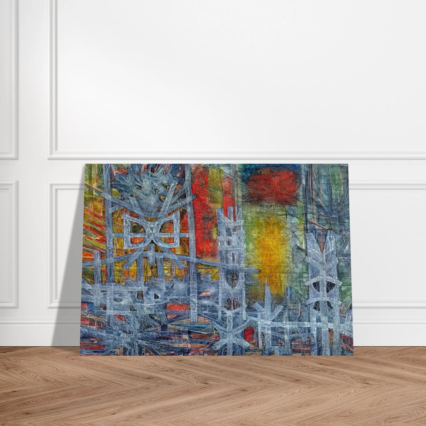 Silence at Sharpeville - 1962 - Jimmy Ernst Brushed Aluminum Print - 70x100 cm / 28x40 inches | Jimmy Ernst Aluminum Print | Jimmy Ernst Prints