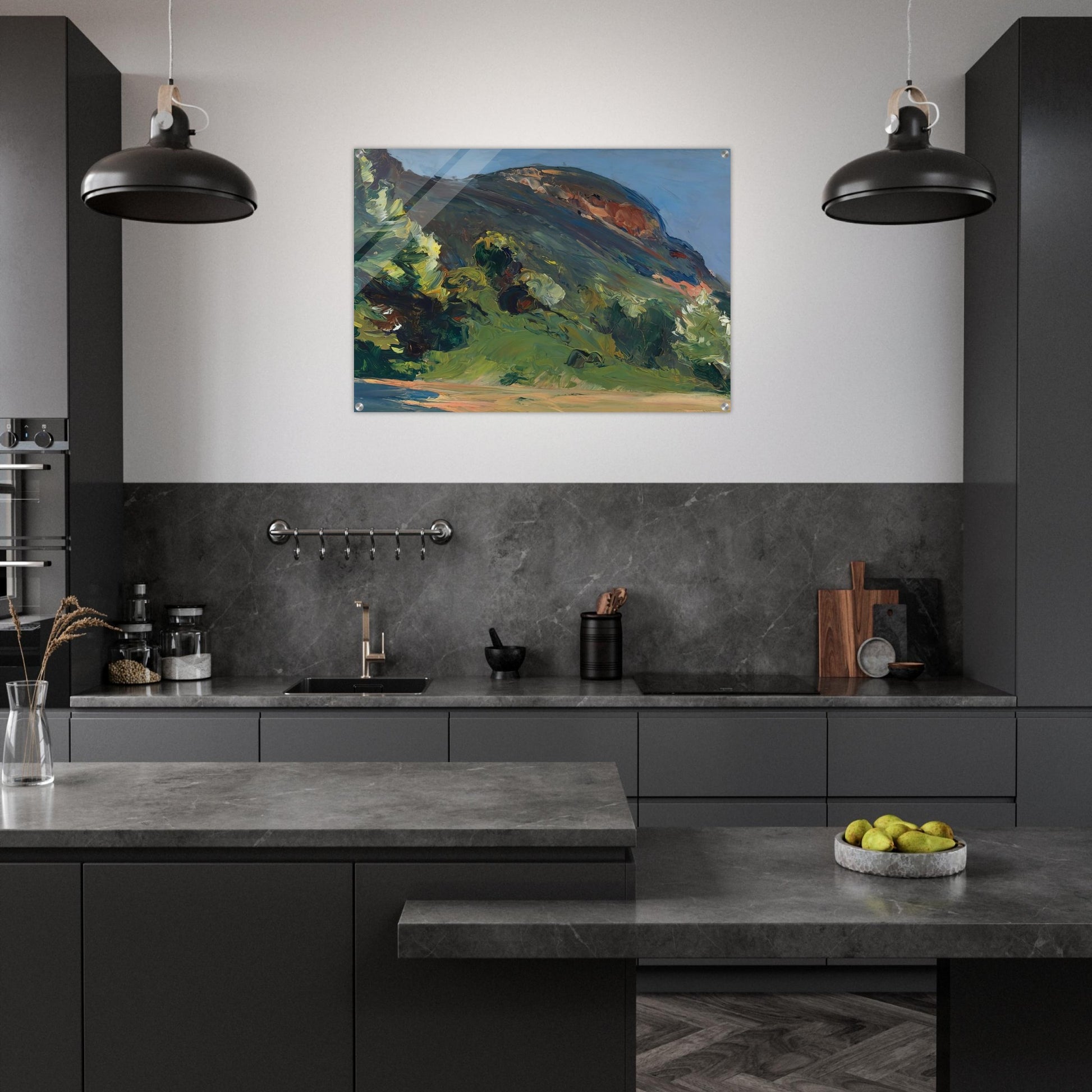 Bluff - Edward Hopper Acrylic Print - 70x100 cm / 28x40″ inches | Edward Hopper Wall Art | Edward Hopper Prints