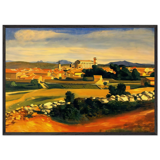 LANDSCAPE 1930 - Andre Derain 70x100 cm / 28x40 inches Framed Art Print – Black Wooden Frame