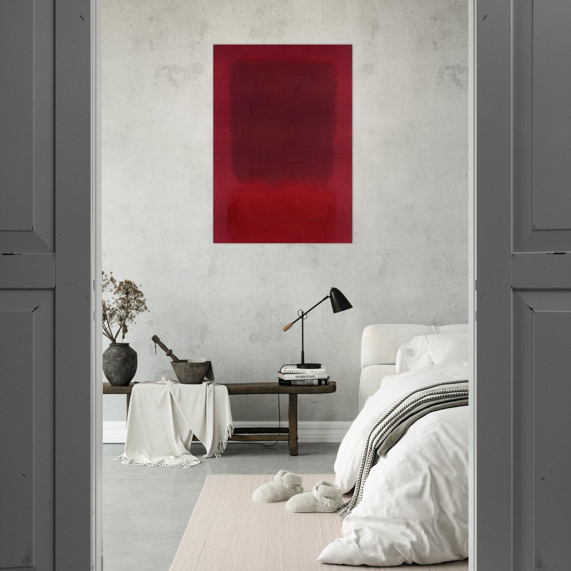 Red and Brown - 1957 - Mark Rothko Brushed Aluminum Print - 70x100 cm / 28x40 inches | Mark Rothko Aluminum Print | Mark Rothko Prints
