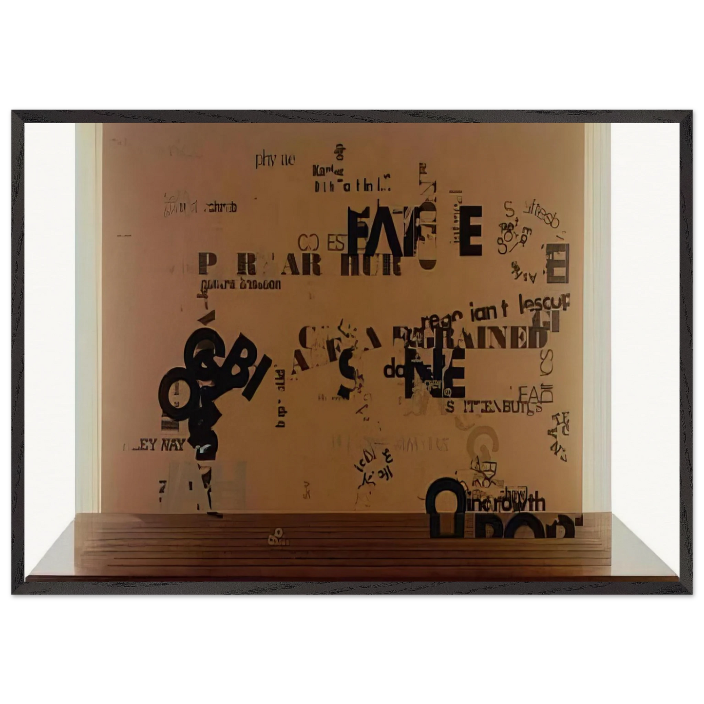 Not Wanting To Say Anything About Marcel I - 1969 - John Cage 70x100 cm / 28x40 inches Framed Art Print – Black Wooden Frame