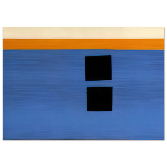 Double Aegean Sun-Box - 1968 - Theodoros Stamos Brushed Aluminum Print - 70x100 cm / 28x40 inches | Theodoros Stamos Aluminum Print | Theodoros Stamos Prints