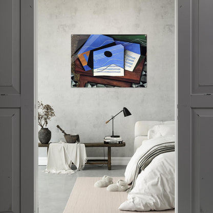GUITAR ON A TABLE 1915 - Juan Gris Acrylic Print - 70x100 cm / 28x40″ inches
