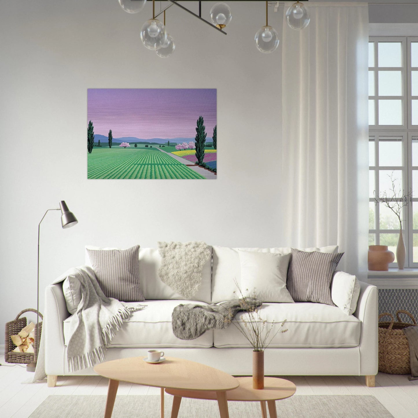 Farmlands - Hiroshi Nagai Brushed Aluminum Print - 70x100 cm / 28x40 inches | Hiroshi Nagai Aluminum Print | Hiroshi Nagai Prints