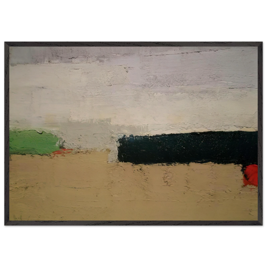 Paysage - 1952 - Nicolas de Stael 70x100 cm / 28x40 inches Framed Art Print – Black Wooden Frame
