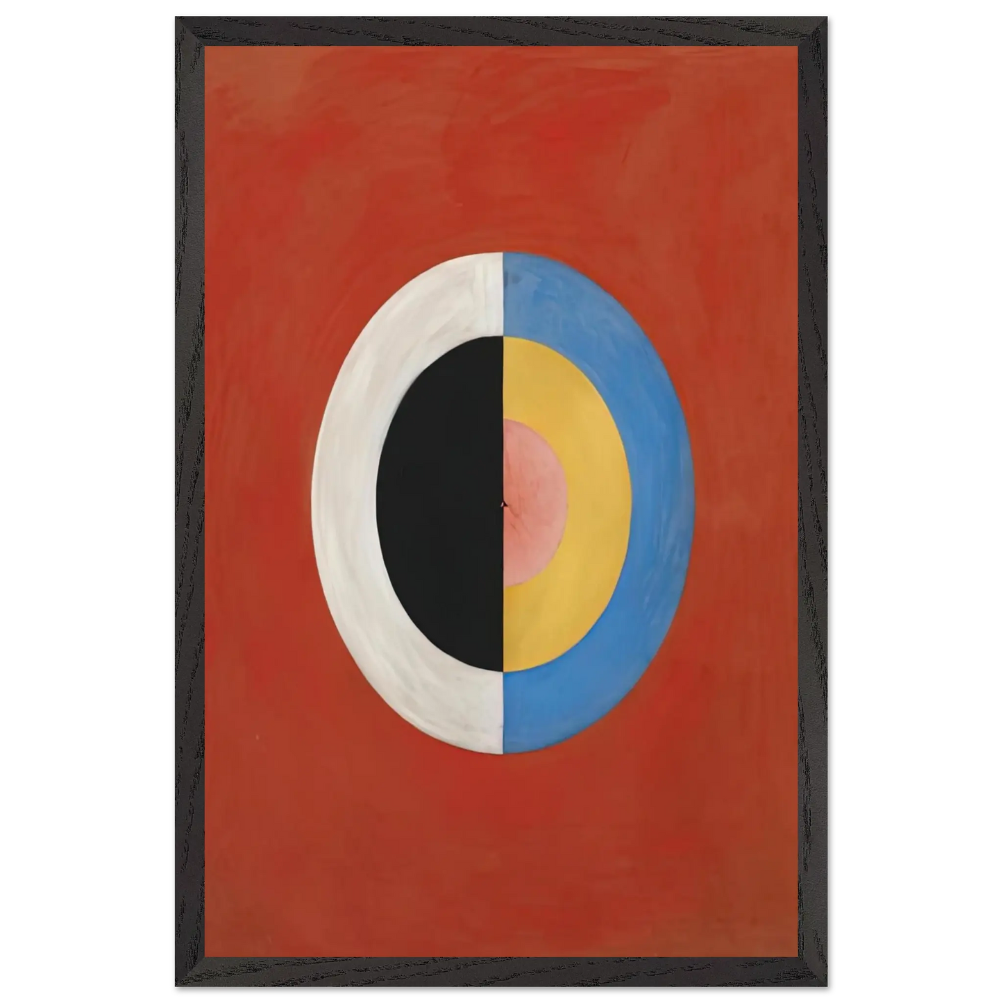 Hilma af Klint - THE SWAN NO 17 1915 0 Wall art - 70x100 cm / 28x40 Inches - Premium Wooden Framed Poster With Fine Art Paper - Wood frame