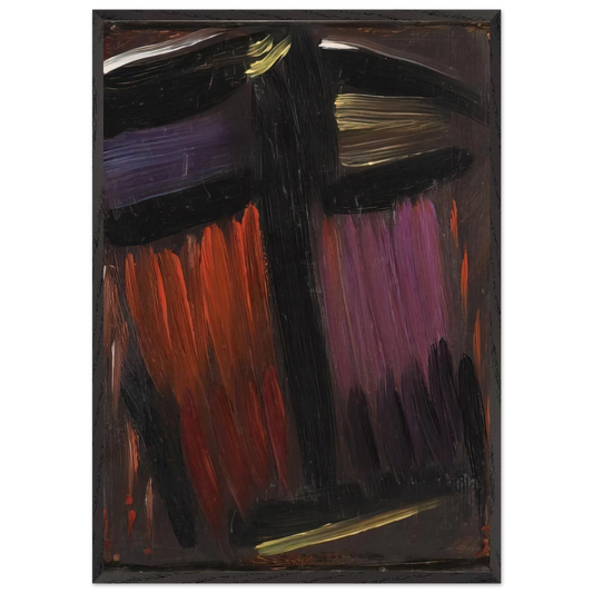 MEDITATION 1936 - Alexej von Jawlensky 70x100 cm / 28x40 inches Framed Art Print – Black Wooden Frame