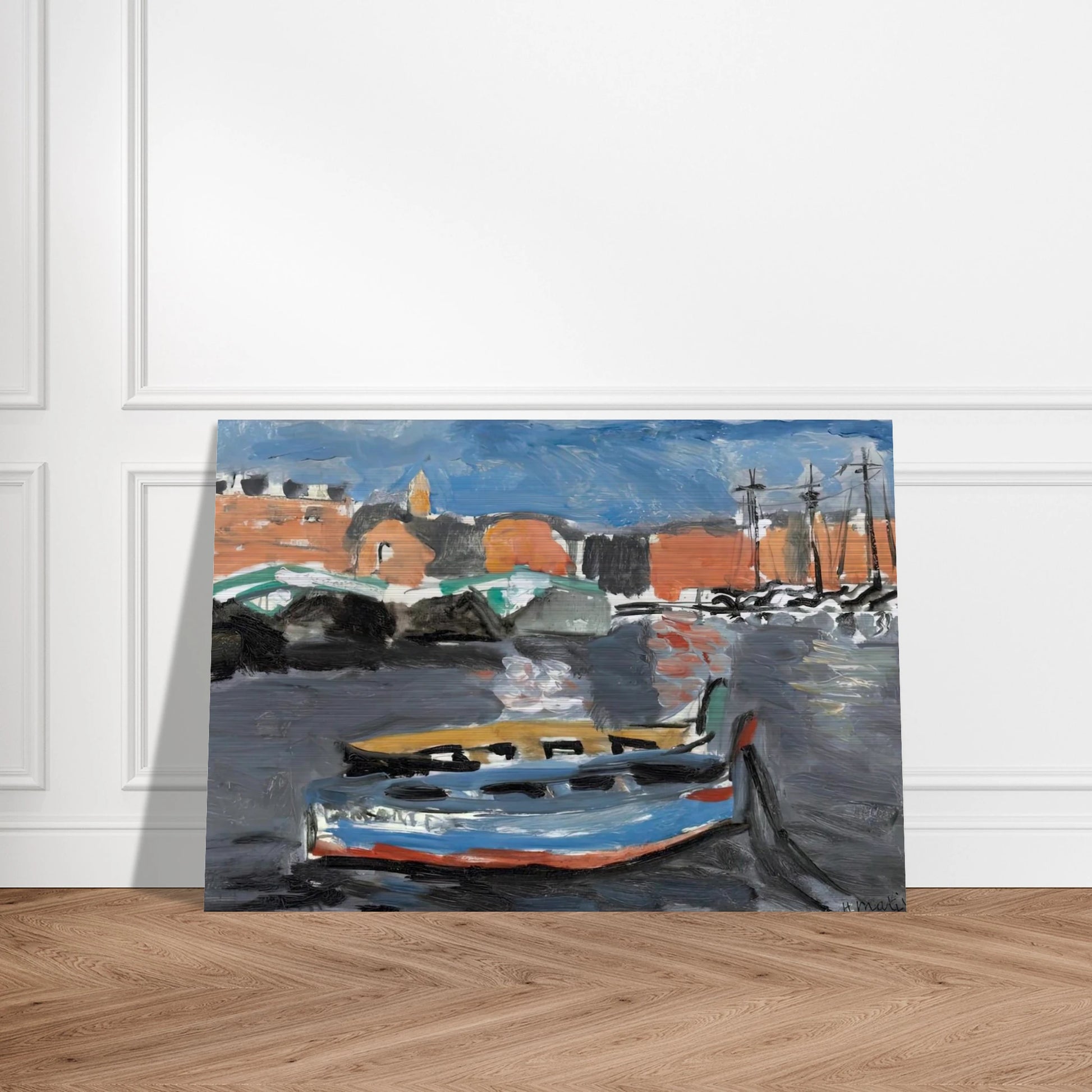 PORT DE MARSEILLE 1917 - Henri Matisse Brushed Aluminum Print - 70x100 cm / 28x40 inches | Henri Matisse Aluminum Print | Henri Matisse Prints