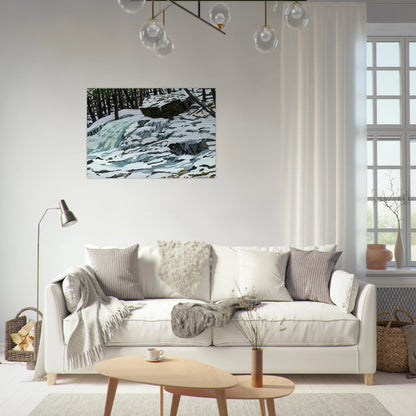 Study for Aqua Spring - 1997 - Neil Welliver Brushed Aluminum Print - 70x100 cm / 28x40 inches | Neil Welliver Aluminum Print | Neil Welliver Prints