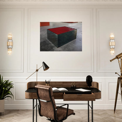 Untitled The Block - 1965 - Donald Judd Brushed Aluminum Print - 70x100 cm / 28x40 inches | Donald Judd Aluminum Print | Donald Judd Prints