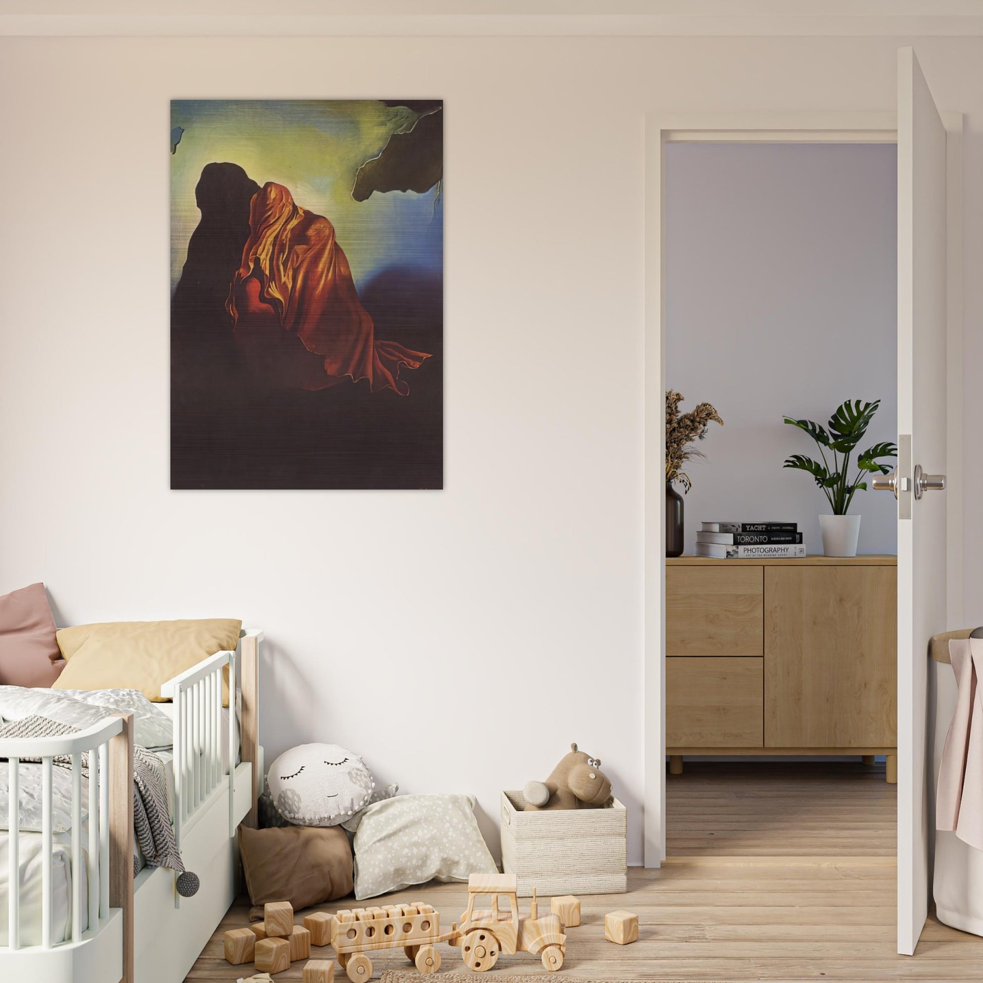 THE VEILED HEART - Salvador Dali Brushed Aluminum Print - 70x100 cm / 28x40 inches | Salvador Dali Aluminum Print | Salvador Dali Prints