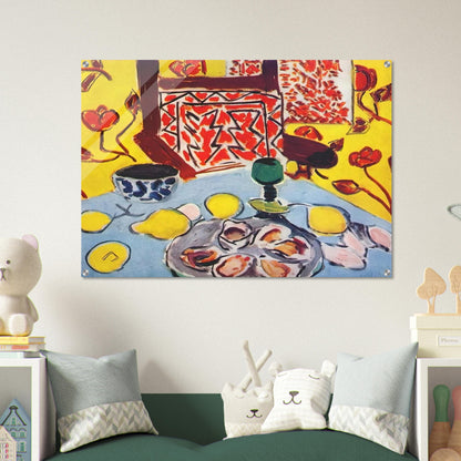 OYSTERS AND WOODEN ARMCHAIR 1943 - Henri Matisse Acrylic Print - 70x100 cm / 28x40″ inches | Henri Matisse Wall Art | Henri Matisse Prints