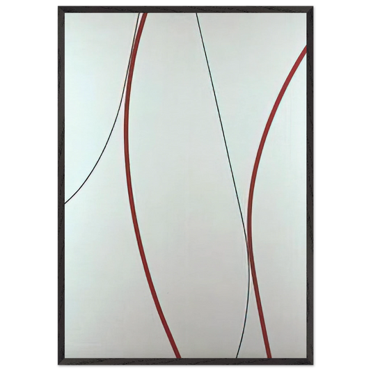 Untitled - 1964 N8 - Lorser Feitelson 70x100 cm / 28x40 inches Framed Art Print – Black Wooden Frame